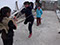 Girls playing Chinese jump rope -  Cangpocun, Yongjia, Wenzhou, Zhejiang
